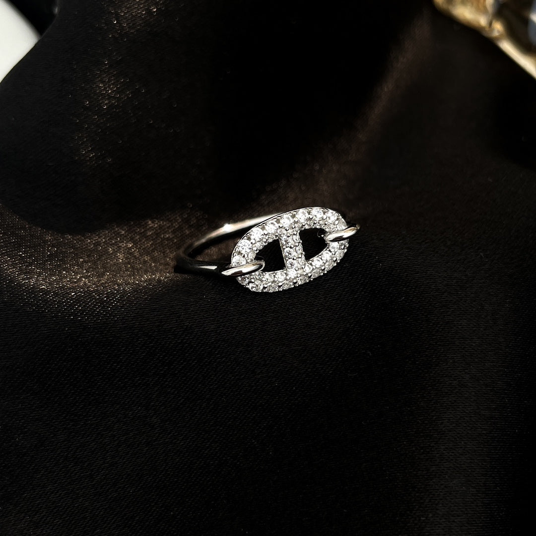 [Azure Tears]RONDE SMALL SILVER DIAMOND RING
