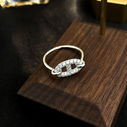[Azure Tears]RONDE SMALL SILVER DIAMOND RING