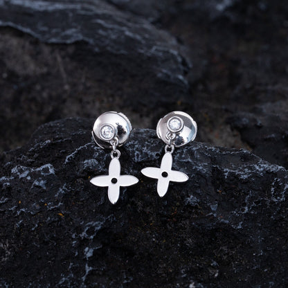 [Azure Tears]VIDYLLE SILVER DIAMOND MINI DROP EARRINGS