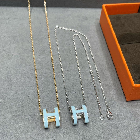 [Azure Tears]POP H SKY BLUE NECKLACE