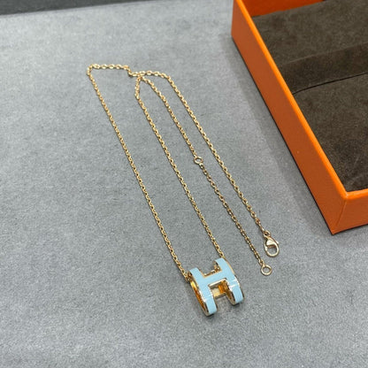 [Azure Tears]POP H SKY BLUE NECKLACE