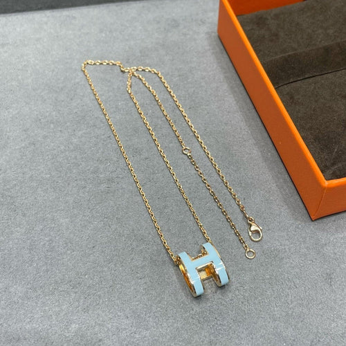 [Azure Tears]POP H SKY BLUE NECKLACE