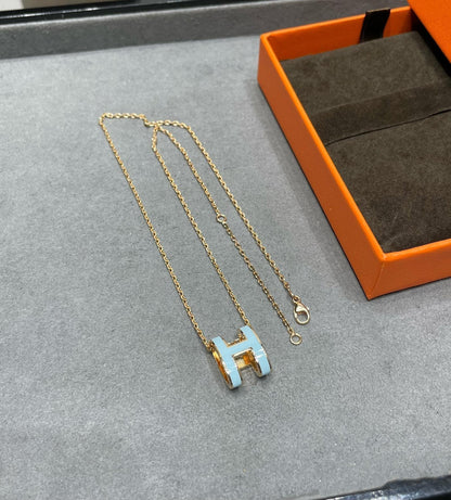 [Azure Tears]POP H SKY BLUE NECKLACE