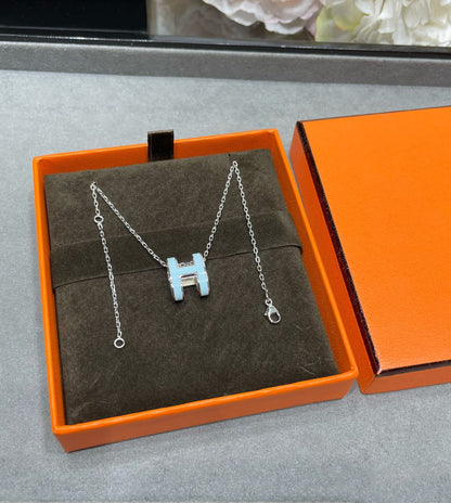 [Azure Tears]POP H SKY BLUE NECKLACE