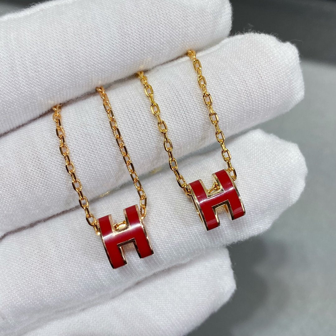 [Azure Tears]MINI POP H NECKLACE