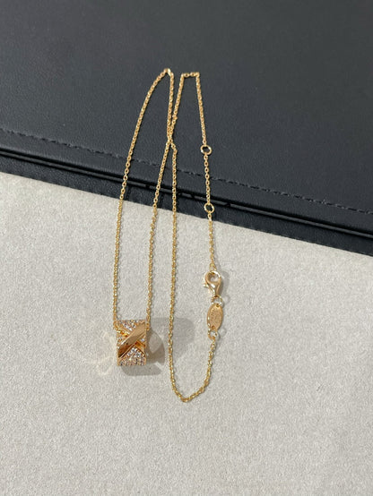 [Azure Tears]LIENS EVIDENCE DIAMOND PAVED NECKLACE
