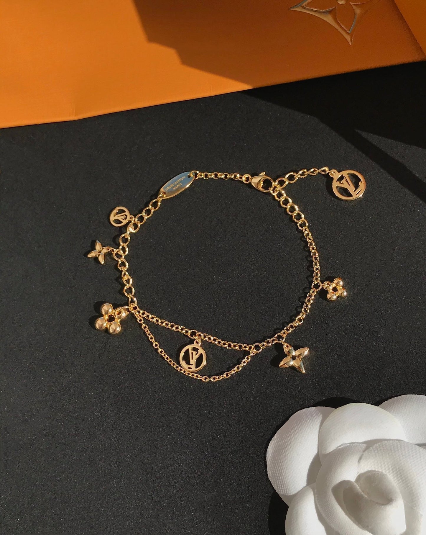 [Azure Tears]BLOOMING ROSE GOLD MOP BRACELET