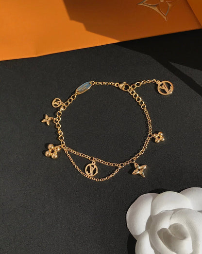 [Azure Tears]BLOOMING ROSE GOLD MOP BRACELET