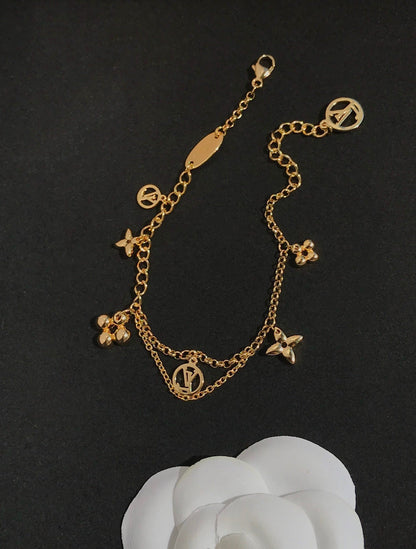 [Azure Tears]BLOOMING ROSE GOLD MOP BRACELET