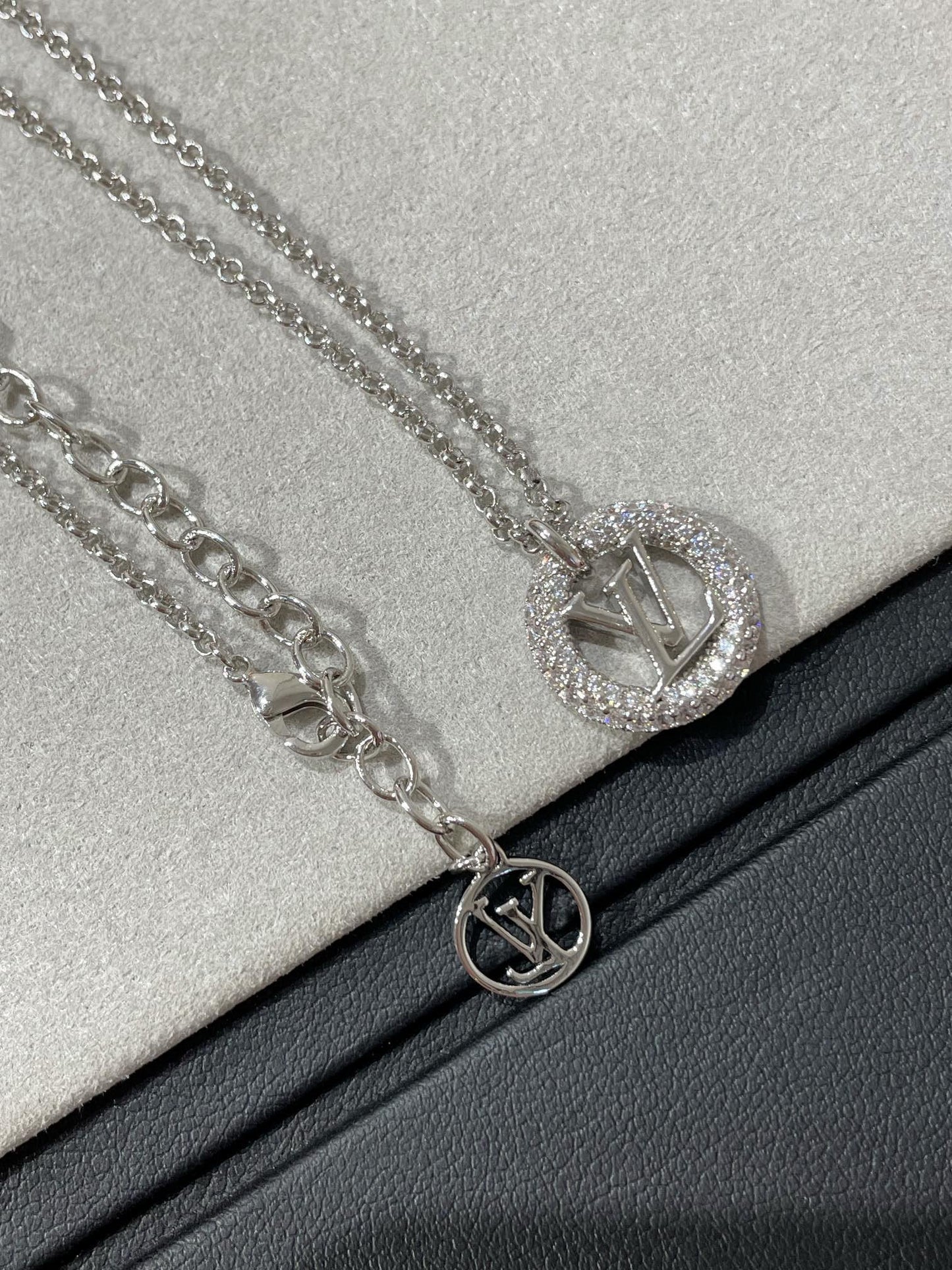 [Azure Tears]BY NIGHT DIAMOND PAVED NECKLACE