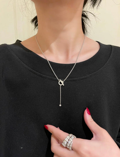 [Azure Tears]FINESSE SILVER DIAMOND NECKLACE