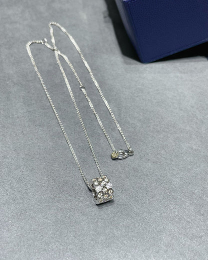 [Azure Tears]BEE LOVE DIAMOND PAVED 3 ROW NECKLACE