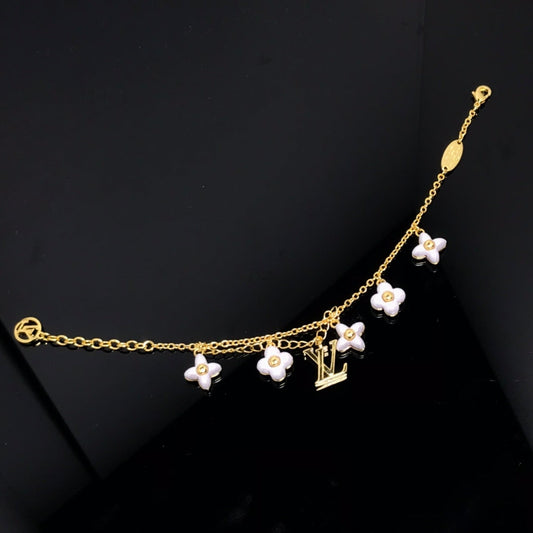 [Azure Tears]LOGO 6 MOTIF STAR AND SUN GOLD BRACELET