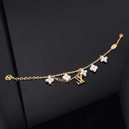 [Azure Tears]LOGO 6 MOTIF STAR AND SUN GOLD BRACELET
