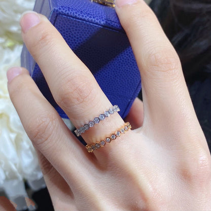 [Azure Tears]BEE LOVE DIAMOND PAVED SMALL RING