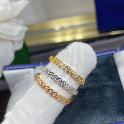 [Azure Tears]BEE LOVE DIAMOND PAVED SMALL RING