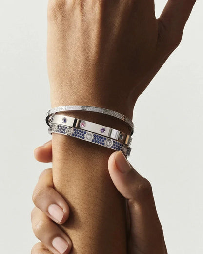 [Azure Tears]CLASSIC 6.1MM LOVE BRACELET 10-DIAMOND FULL PAVÉ