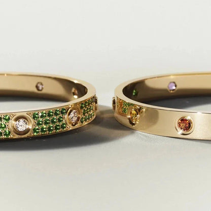 [Azure Tears]CLASSIC 6.1MM LOVE BRACELET 10-DIAMOND MULTICOLOR
