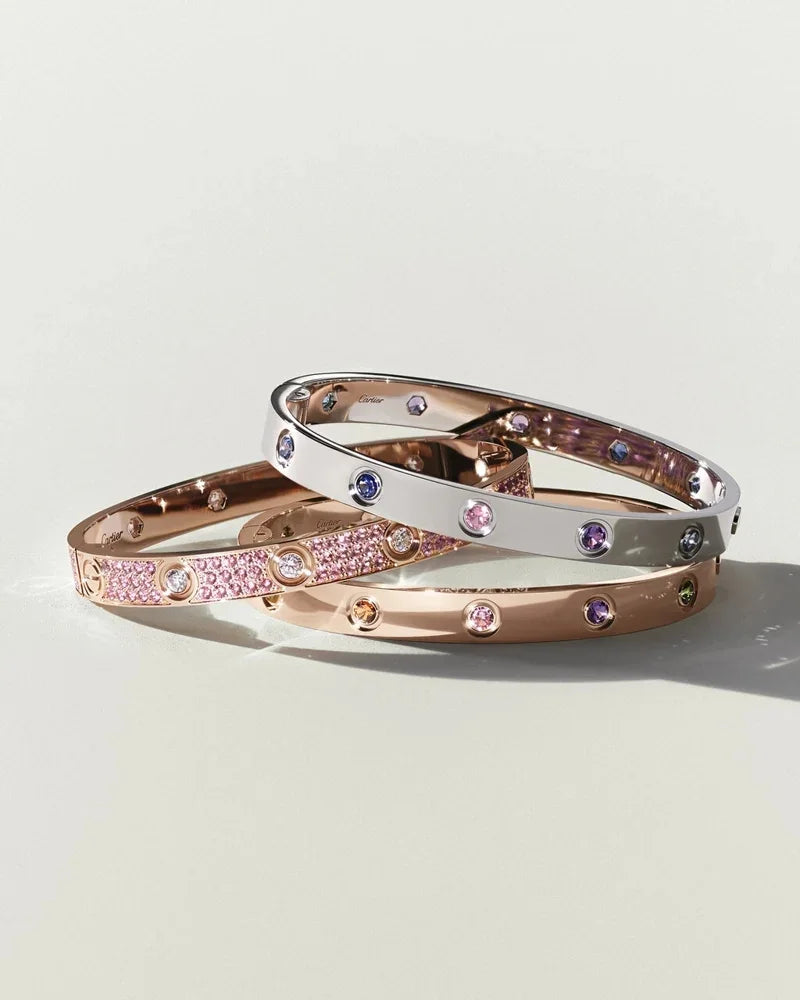 [Azure Tears]CLASSIC 6.1MM LOVE BRACELET 10-DIAMOND FULL PAVÉ