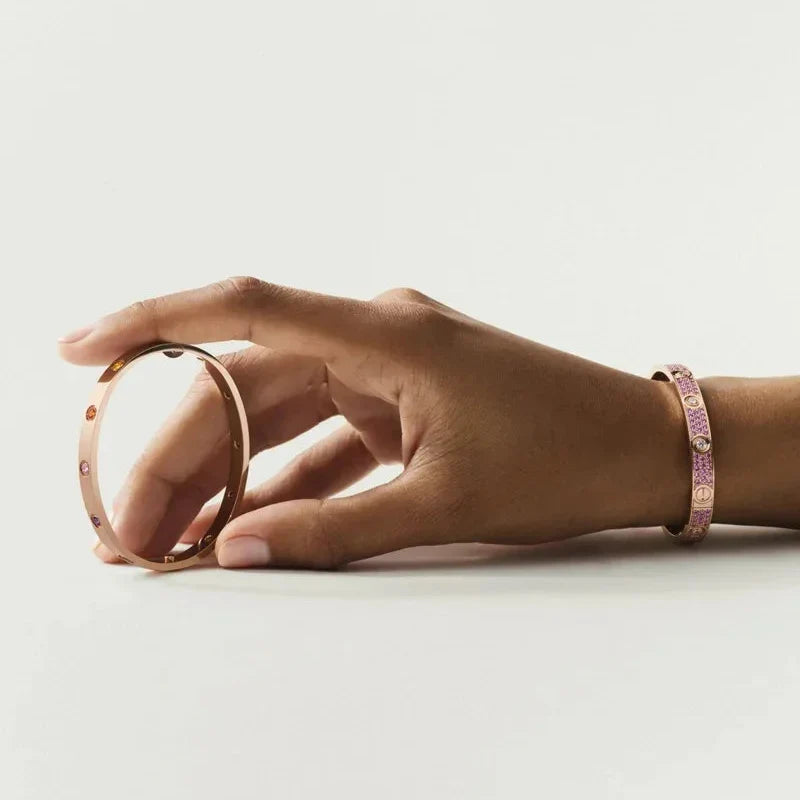 [Azure Tears]CLASSIC 6.1MM LOVE BRACELET 10-DIAMOND MULTICOLOR