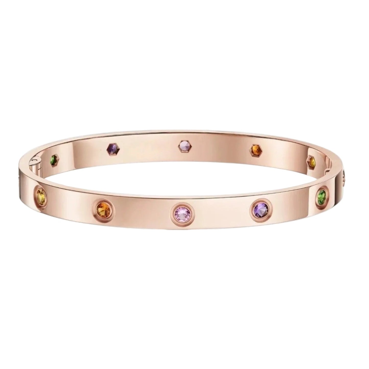 [Azure Tears]CLASSIC 6.1MM LOVE BRACELET 10-DIAMOND MULTICOLOR