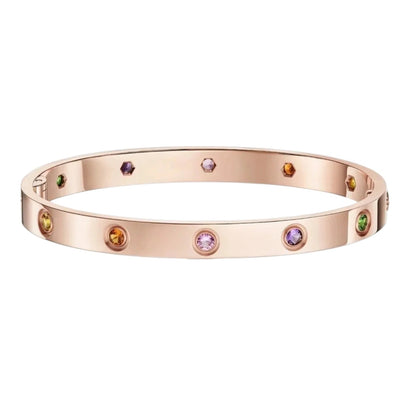 [Azure Tears]CLASSIC 6.1MM LOVE BRACELET 10-DIAMOND MULTICOLOR