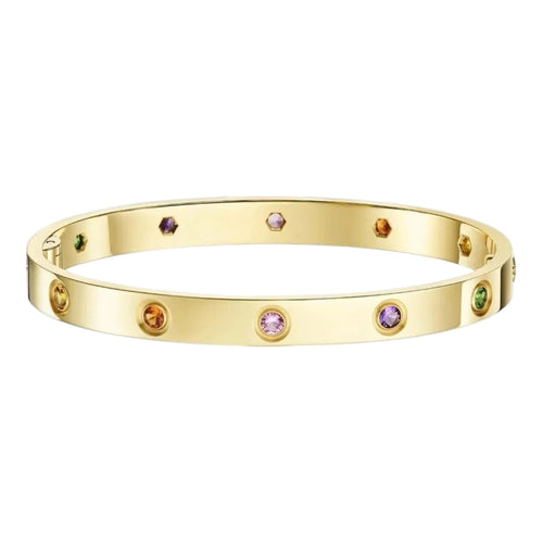 [Azure Tears]CLASSIC 6.1MM LOVE BRACELET 10-DIAMOND MULTICOLOR