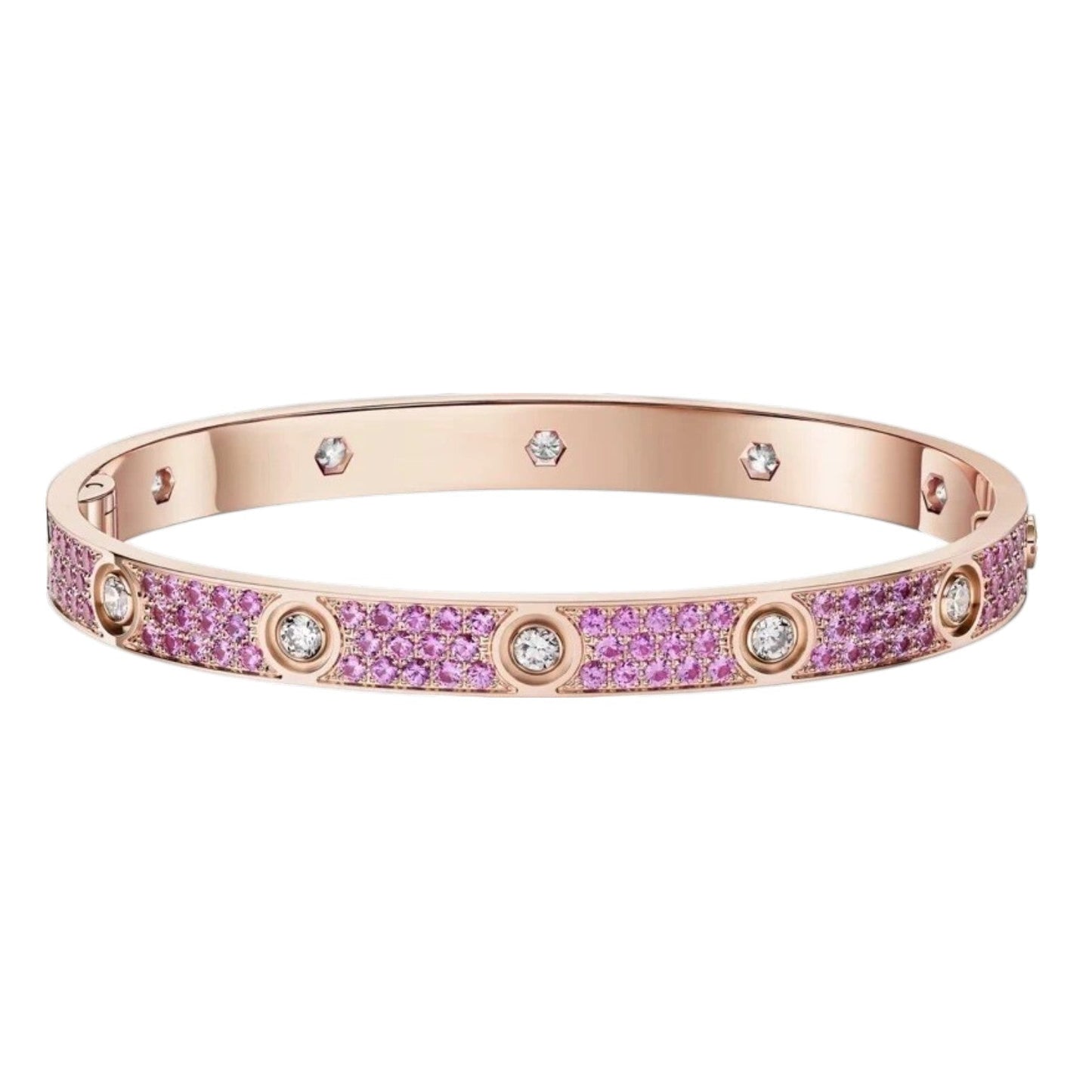 [Azure Tears]CLASSIC 6.1MM LOVE BRACELET 10-DIAMOND FULL PAVÉ