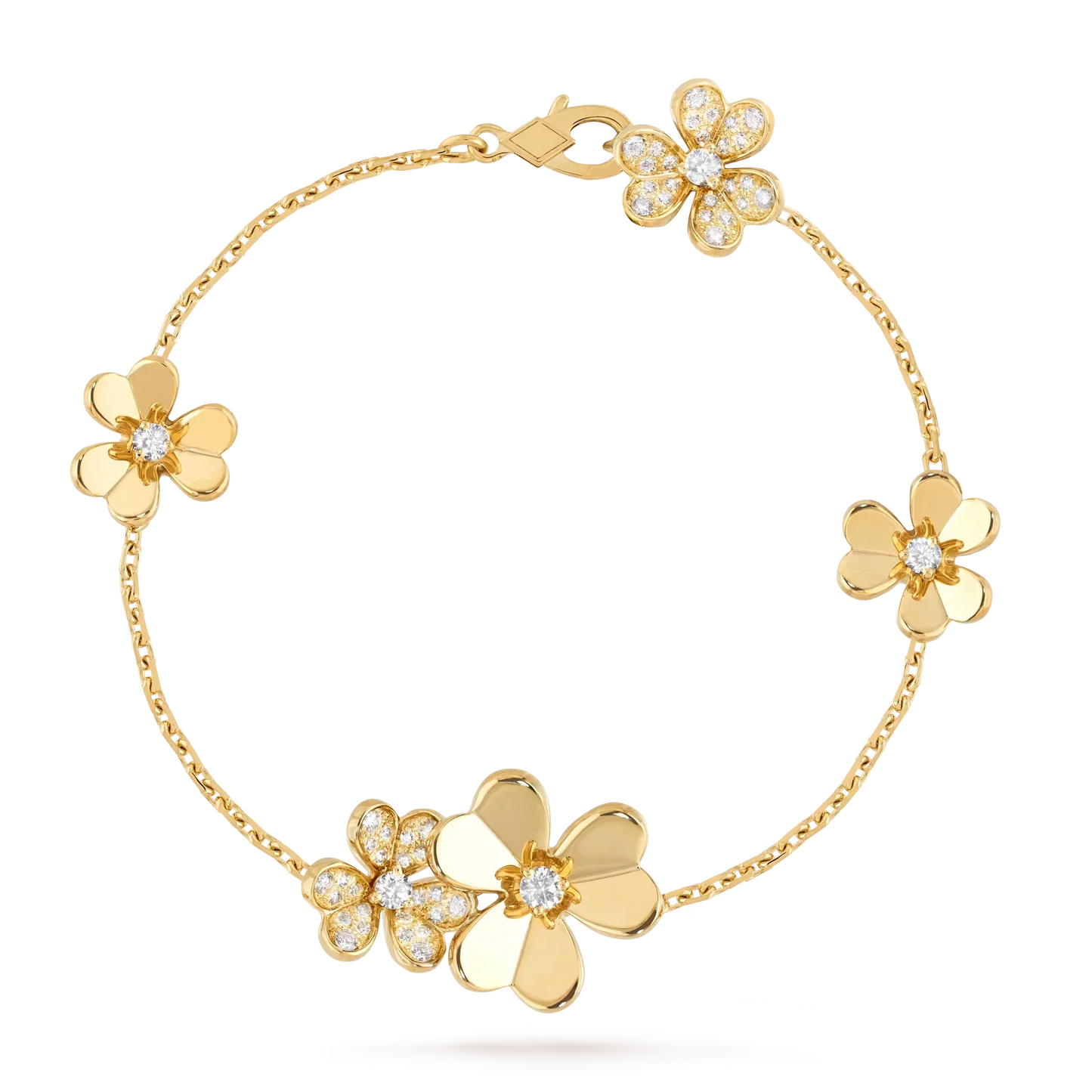 [Azure Tears]LUMINOUS BLOSSOM 5-MOTIF CHARM BRACELET