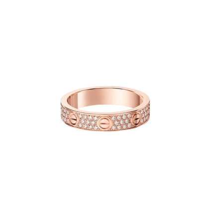 [Azure Tears]LOVE 4MM PAVÉ DIAMOND RING