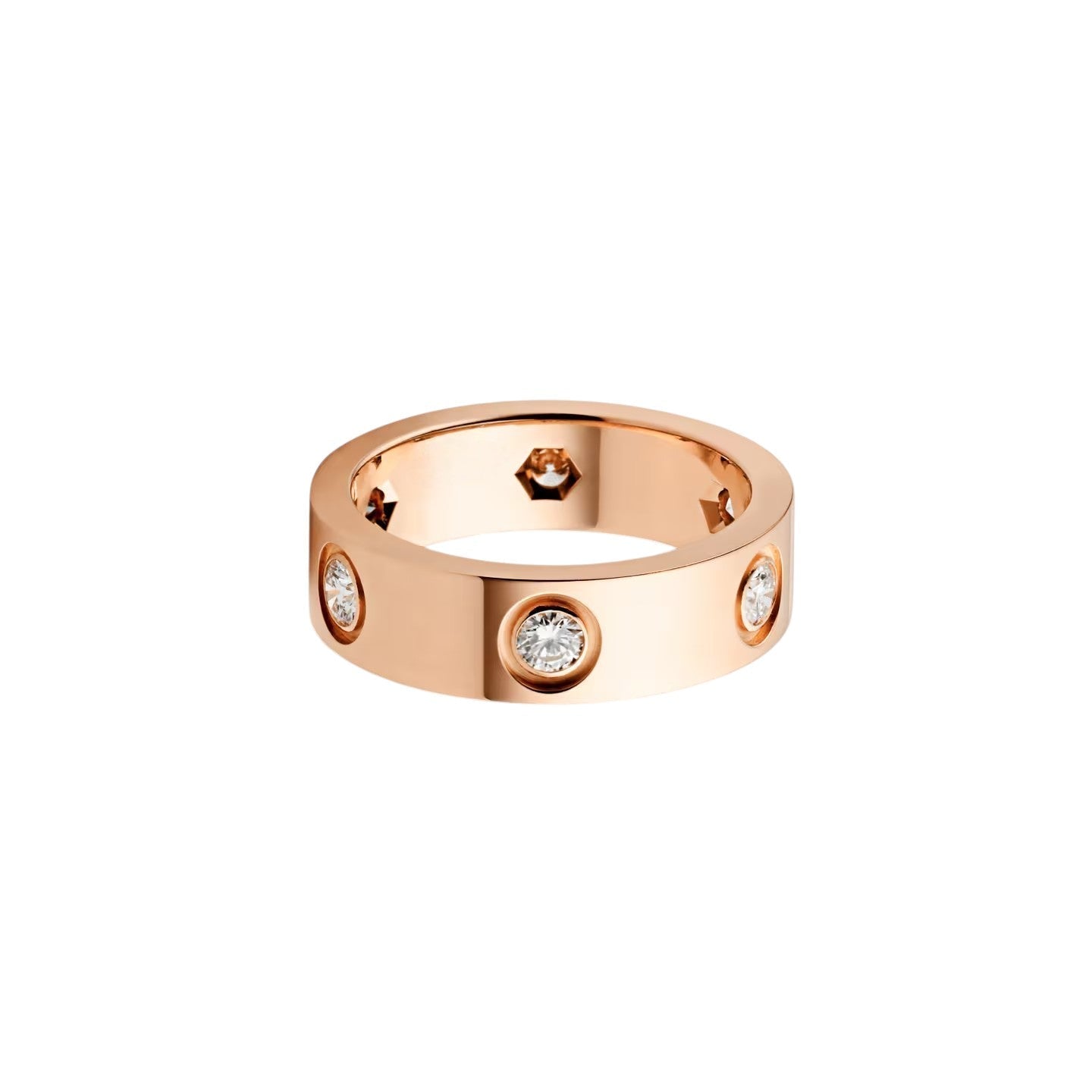[Azure Tears]LOVE 5.5MM 6 DIAMONDS RING