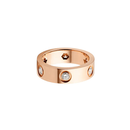 [Azure Tears]LOVE 5.5MM 6 DIAMONDS RING