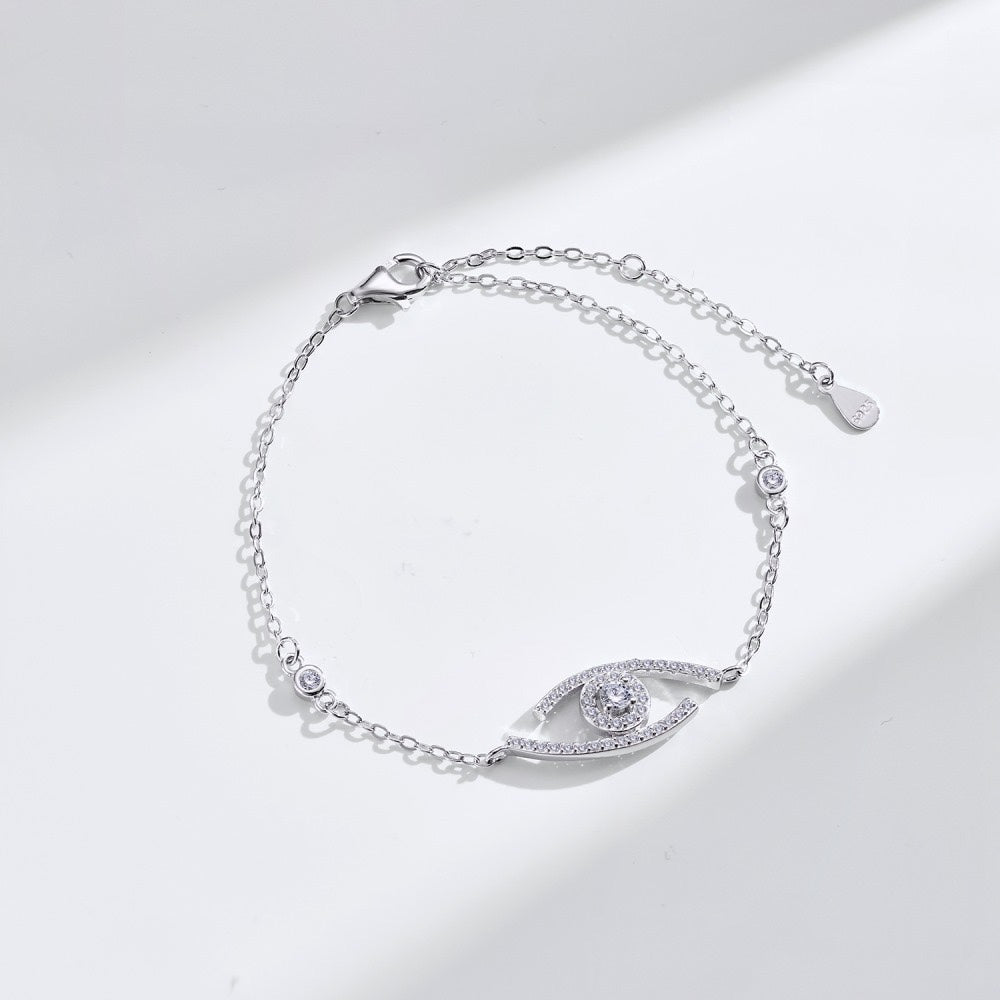 [Azure Tears]LUCKY EYE PAVÉ-SET DIAMOND BRACELET