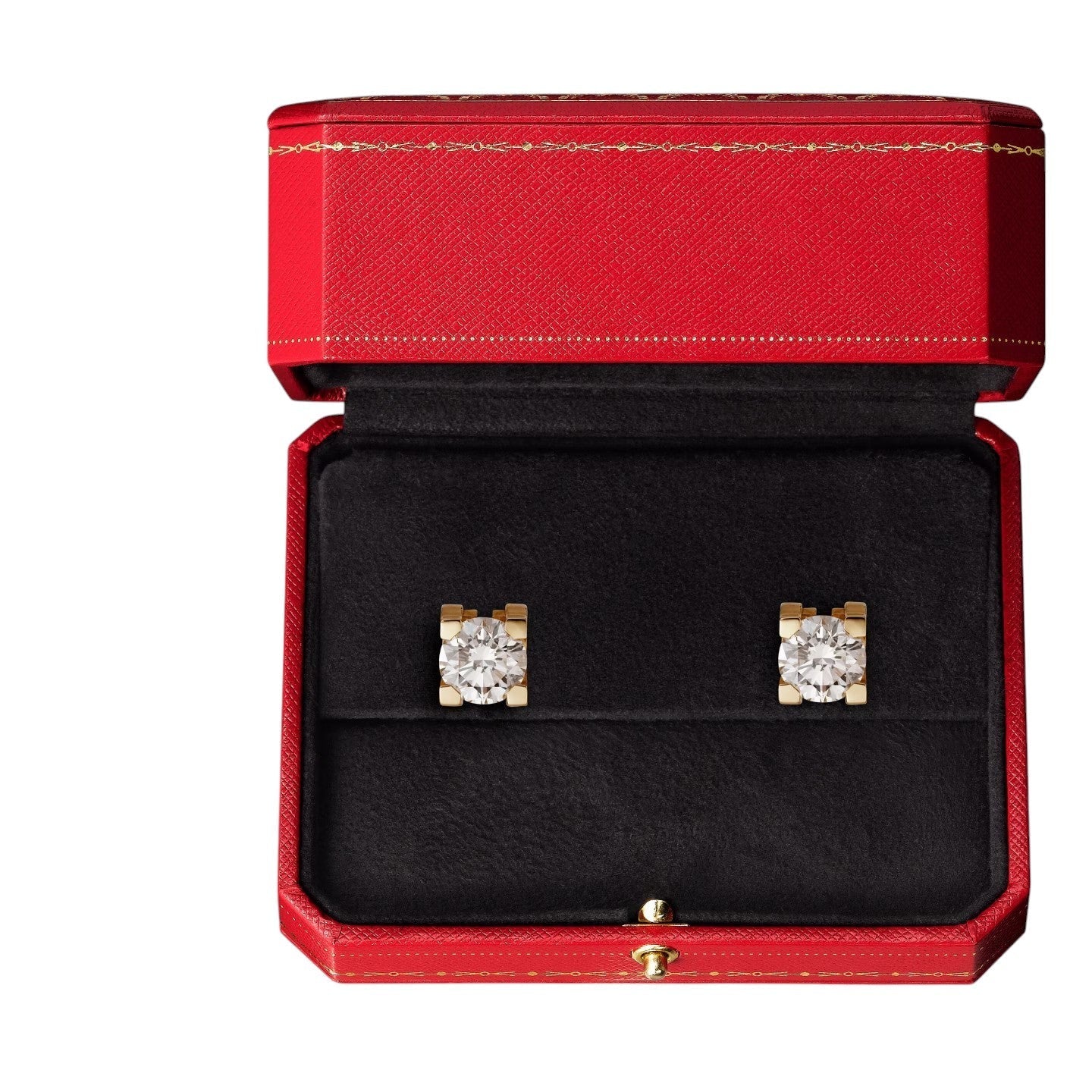 [Azure Tears]C DE DIAMOND STUD EARRINGS