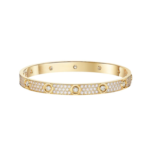 [Azure Tears]CLASSIC 6.1MM LOVE BANGLE - 10-DIAMOND FULL PAVÉ