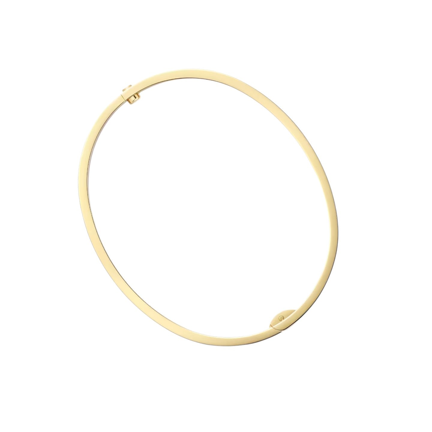 [Azure Tears]CLASSIC 6.1MM LOVE SINGLE-SCREW CLOSURE BANGLE - 10-DIAMOND