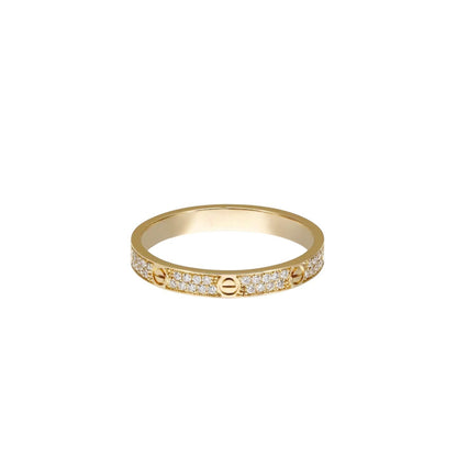 [Azure Tears]LOVE 2.6MM PAVÉ DIAMOND RING