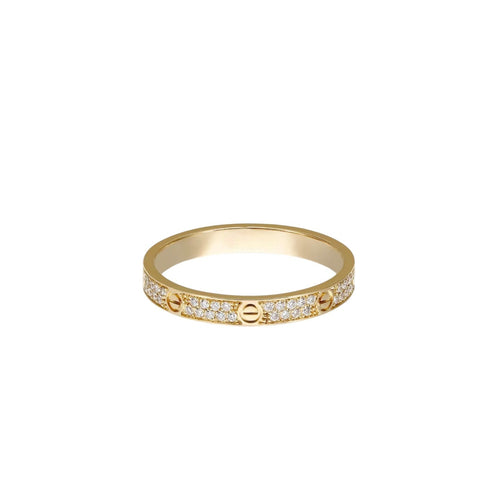 [Azure Tears]LOVE 2.6MM PAVÉ DIAMOND RING