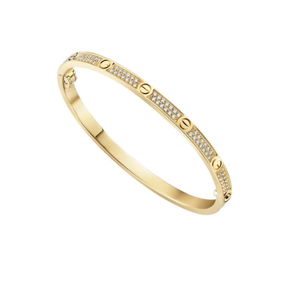 [Azure Tears]CLASSIC 3.65MM LOVE FULL PAVE BANGLE