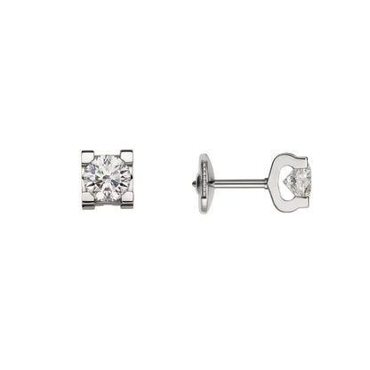 [Azure Tears]C DE DIAMOND STUD EARRINGS