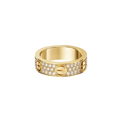 [Azure Tears]LOVE 5.5MM FULL-PAVÉ DIAMOND RING