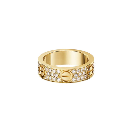 [Azure Tears]LOVE 5.5MM FULL-PAVÉ DIAMOND RING