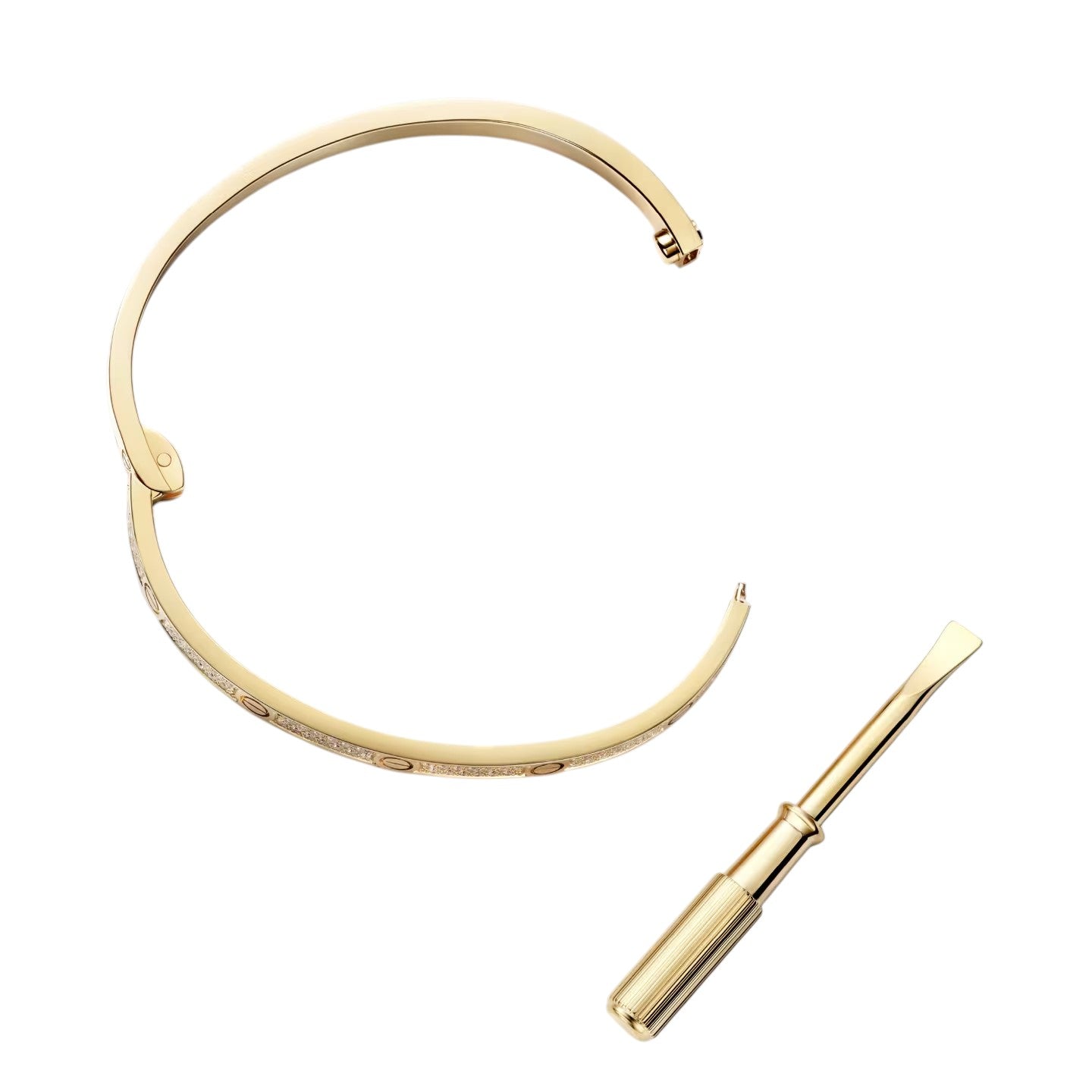 [Azure Tears]CLASSIC 3.65MM LOVE FULL PAVE BANGLE