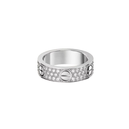 [Azure Tears]LOVE 5.5MM FULL-PAVÉ DIAMOND RING
