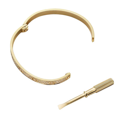 [Azure Tears]CLASSIC 6.1MM LOVE BANGLE - FULL PAVÉ