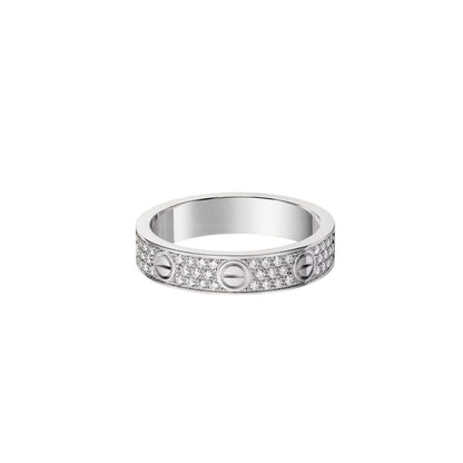 [Azure Tears]LOVE 4MM PAVÉ DIAMOND RING
