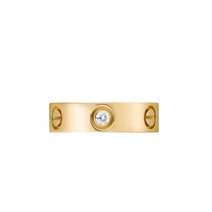[Azure Tears]LOVE 5.5MM 3 DIAMONDS RING