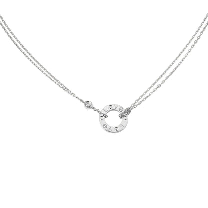 [Azure Tears]LOVE CIRCULAR PENDANT 2-DIAMOND NECKLACE