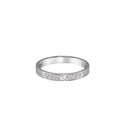 [Azure Tears]LOVE 2.6MM PAVÉ DIAMOND RING