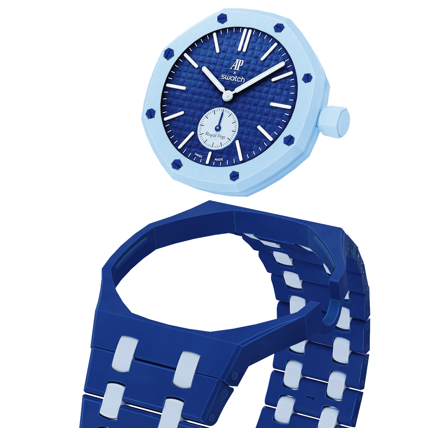 [Azure Tears]Royal Oak Pop Exclusive Bioceramic Case & Bioceramic Strap Mix Color